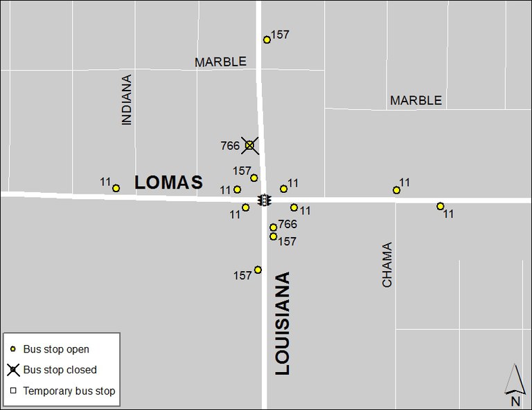 ABQ Ride Closure - Jan. 20: Louisiana & Lomas