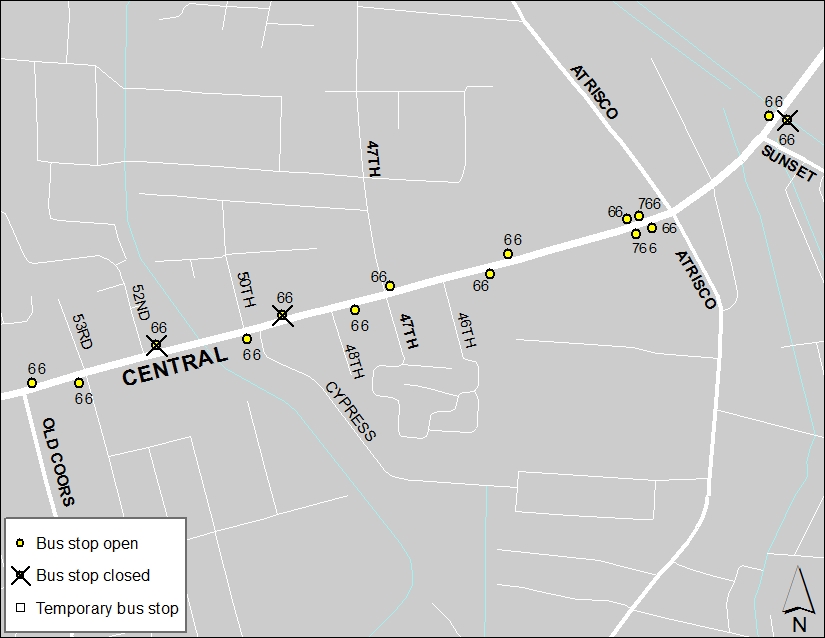 ABQ Ride Closure - Jan. 20: Old Coors & Central