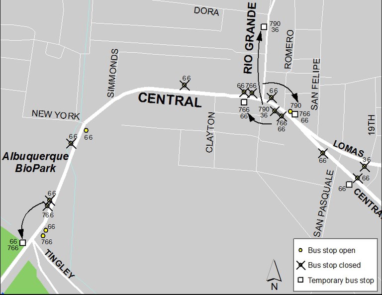 ABQ Ride Closure - Jan. 20: Tingley & Central