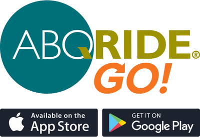 Download the new ABQ RIDE GO! app to take rides with the ABQ RIDE Connect microtransit service and to schedule rides on Sun Van.