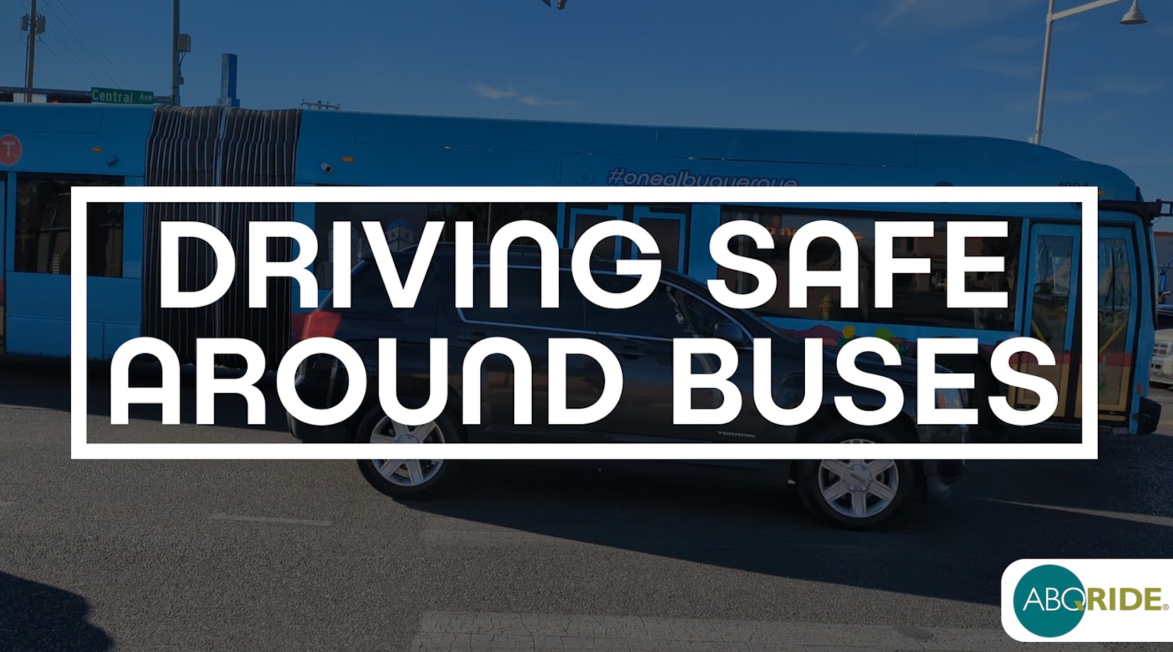 Driving Safe Around Busses Graphic