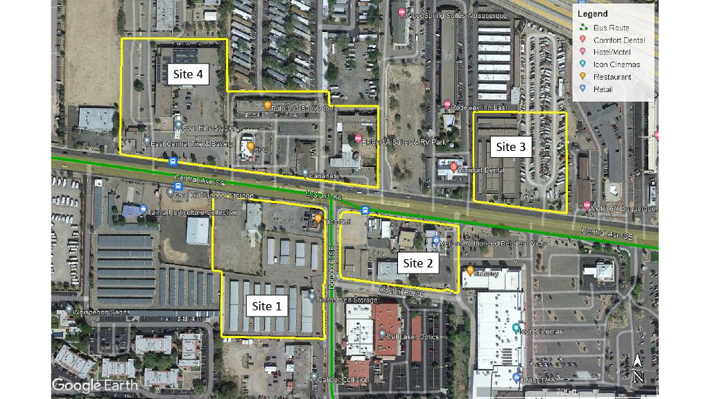 East Central Park and Ride Map