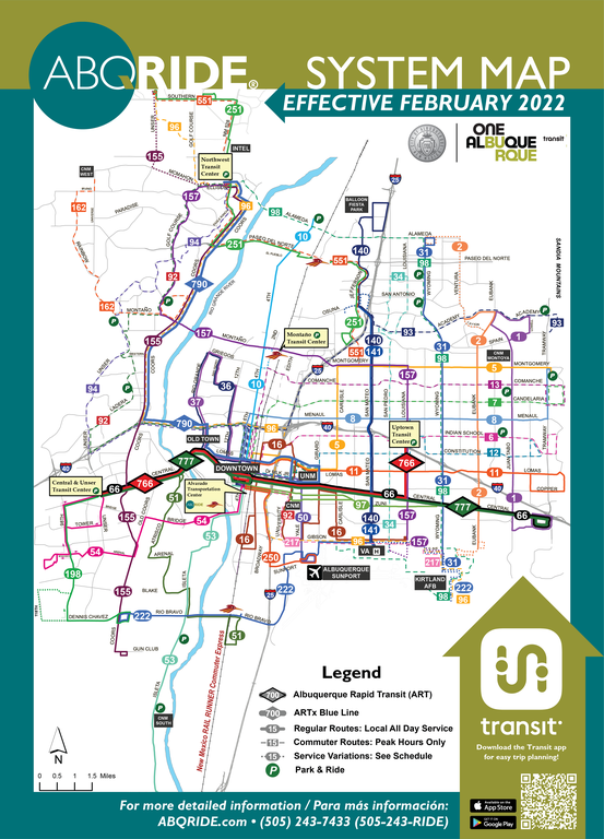 design ser godt ud elegant Bus Route & Facility Maps — City of Albuquerque