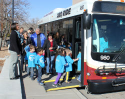 Kids in Motion Participants Boarding Bus
