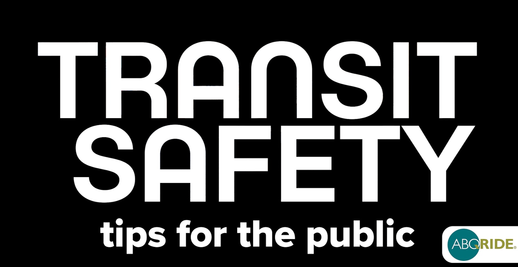 Safety Tips Transit Graphic