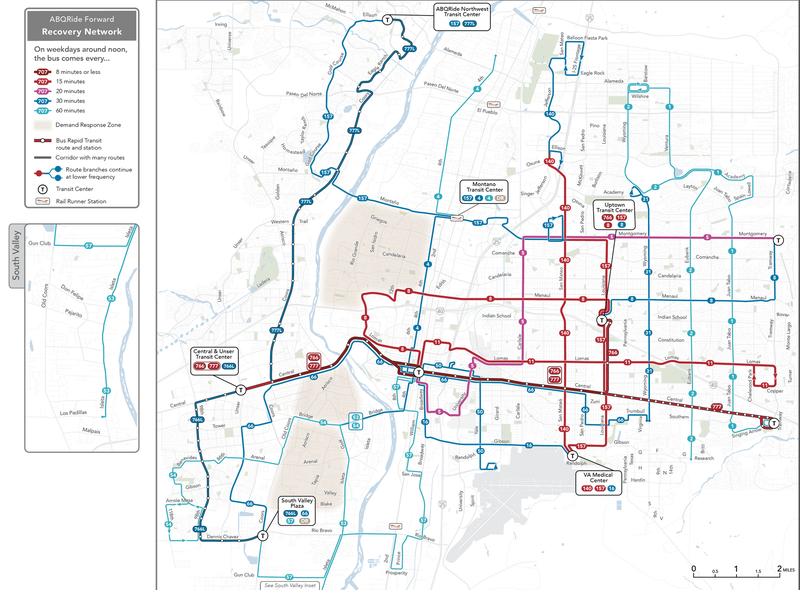 ABQ RIDE Forward Network Plan