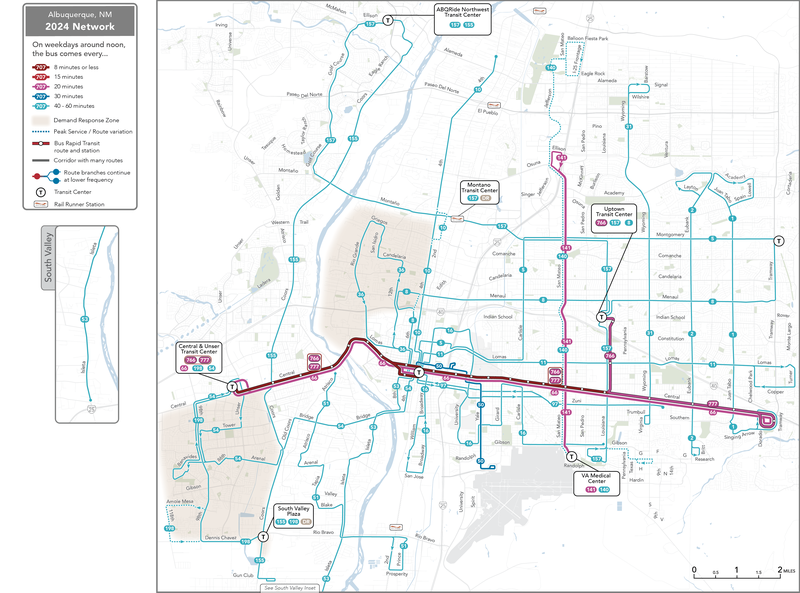 ABQ RIDE Forward Network Plan_2024 Service Levels