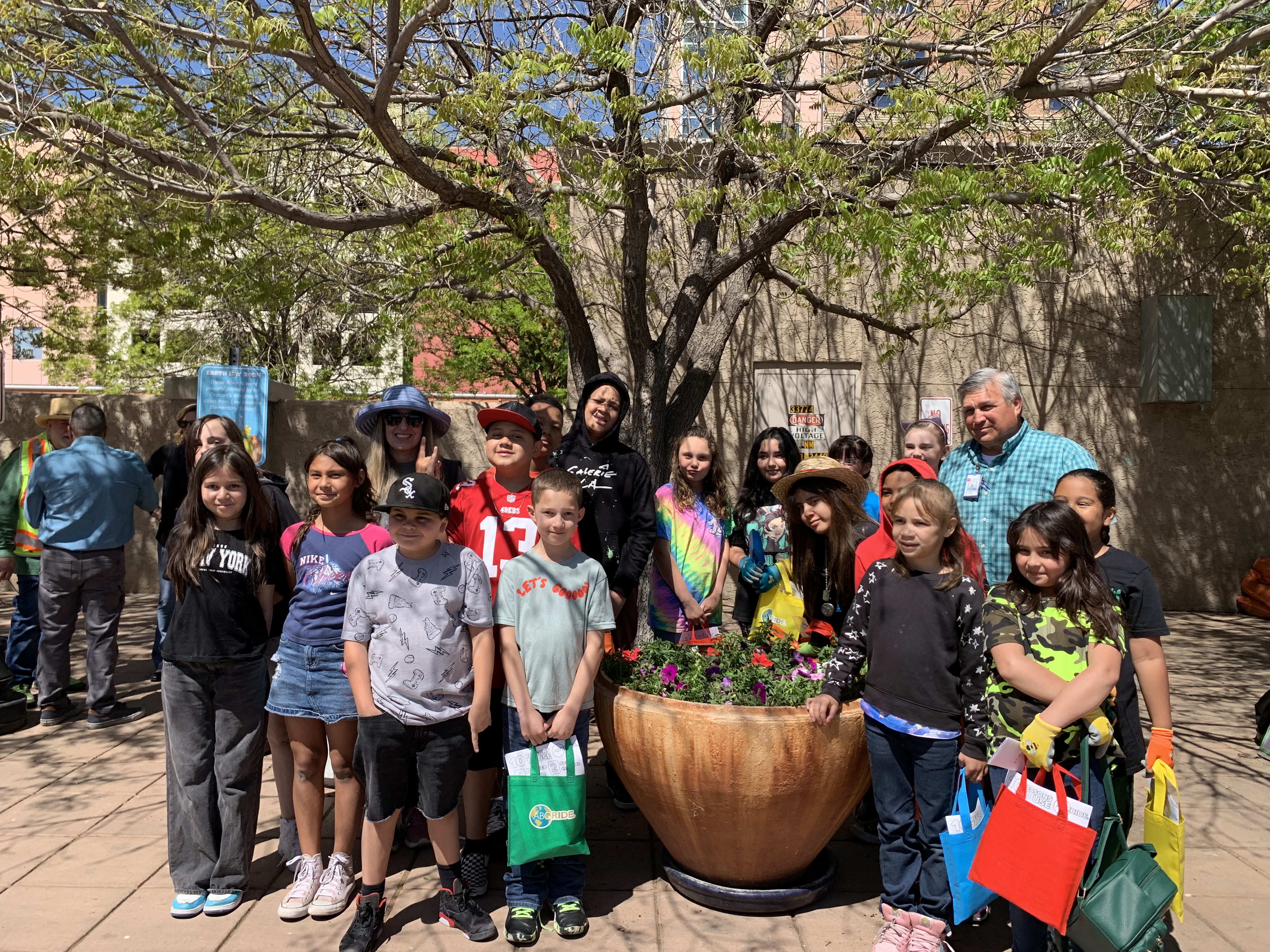 ABQ RIDE Goes Green One Flower at a Time — City of Albuquerque