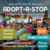Make City Bus Stops Sparkle for the Albuquerque Pride Parade