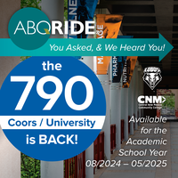 Students and Commuters: Route 790 is Back for Spring Semester!