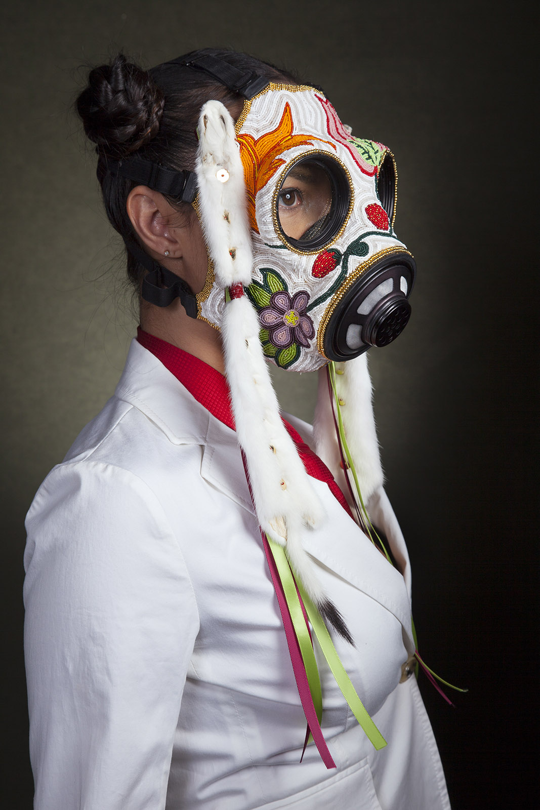 Naomi Bebo, Beaded Mask, 2015