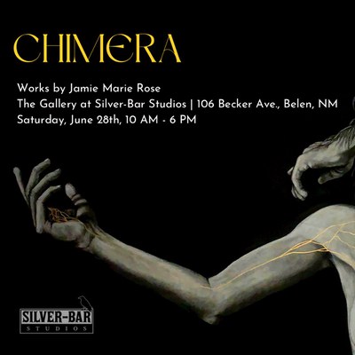 Poster for Jamie Rose's exhibition, "Chimera."