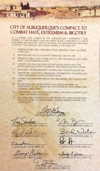 City of Albuquerque Compact to Combat Hate, Extremism & Bigotry City of Albuquerque Compact to Combat Hate, Extremism & Bigotry