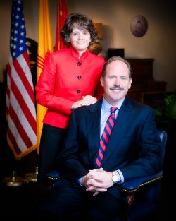 First Lady Maria Berry and Mayor Richard J. Berry