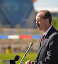 Mayor Berry Speaks at Balloon Fiesta Park