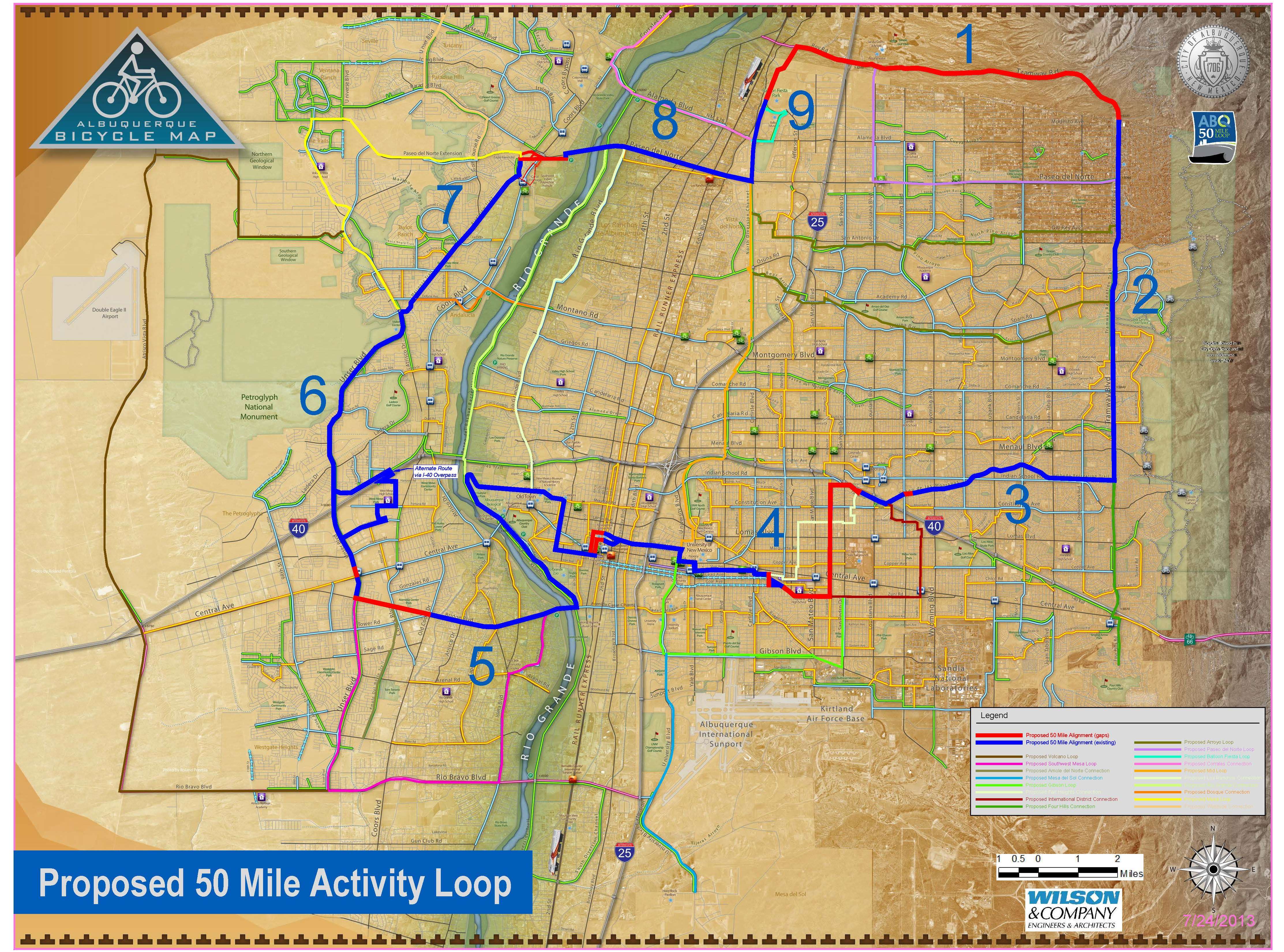 50-Mile Activity Loop Map 