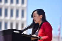 City, State, and Leaders of the Asian American Pacific Islander Community Rally to Stop Hate and Bias