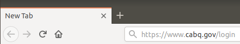 In the web browser's address field, type: https://www.cabq.gov/login