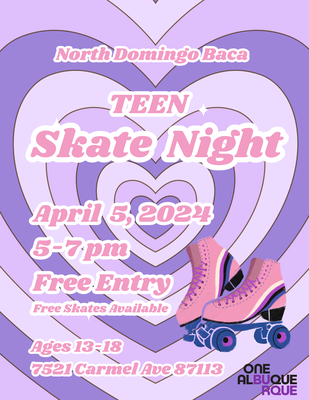 All text on page, a flyer with roller skate icons.