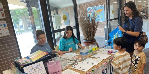 Participants in the Albuquerque Museum School for the Summer Activities page.